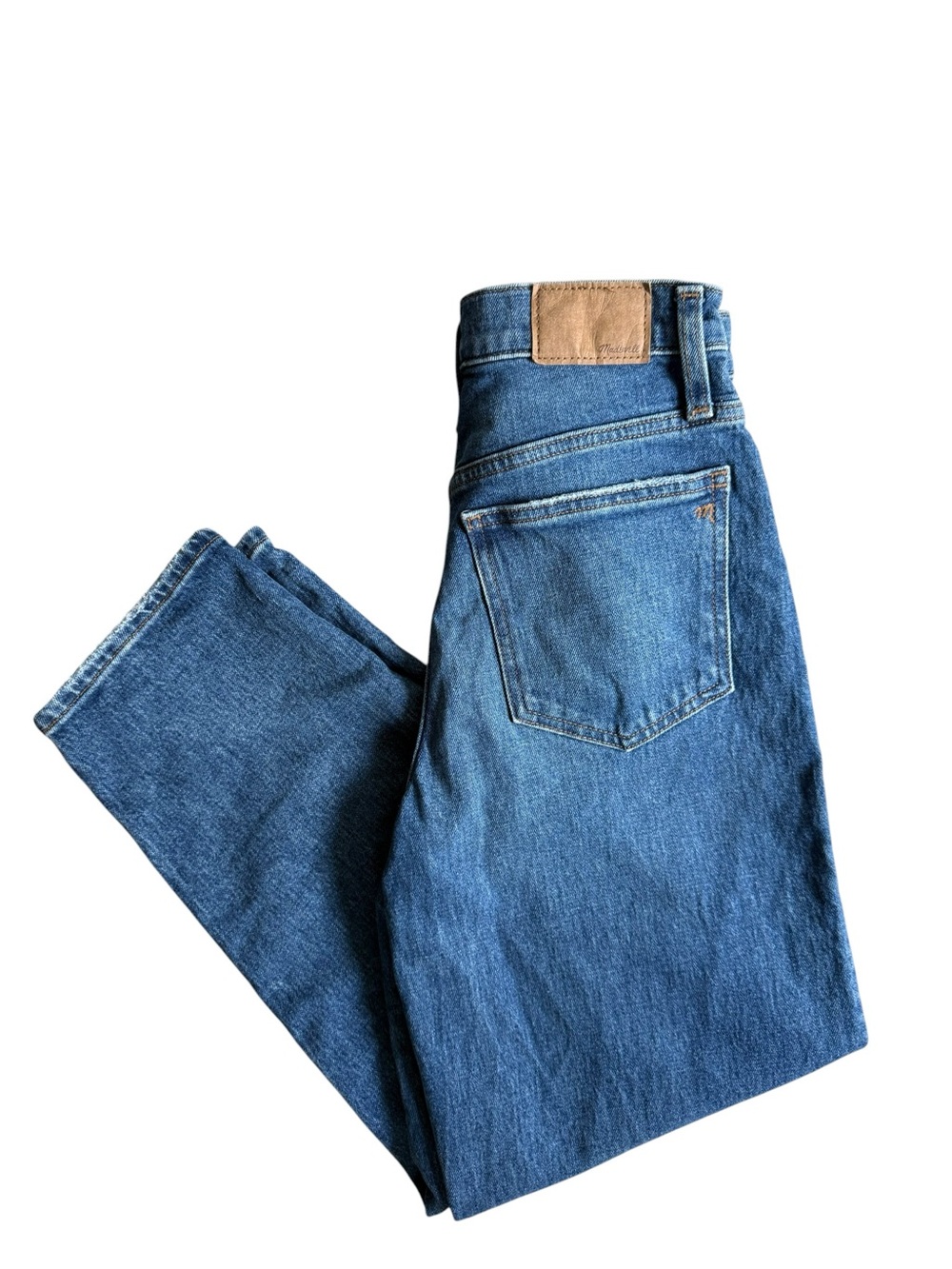 Madewell Balloon Jeans Size 25 High Waisted Relaxed Straight Leg Medium Wash ✨ - Picture 3 of 9